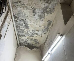 Dampness in Slab due to water leakage