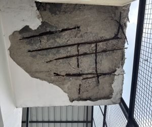Status of concrete under Stair Case